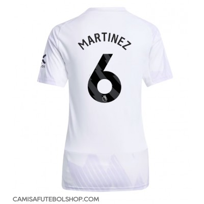 Camisa de time de futebol Manchester United Lisandro Martinez #6 Replicas 2º Equipamento Feminina 2025-26 Manga Curta Camisa de time de futebol Manchester United Lisandro Martinez #6 Replicas 2º Equipamento Feminina 2025-26 Manga Curta